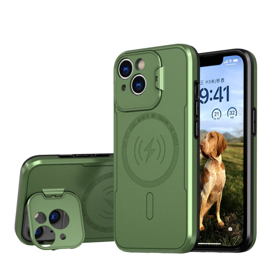 MagSafe Magnetic Invisible Camera Holder Phone Case, For iPhone 15 Pro Max, For iPhone 15 Pro, Fo...