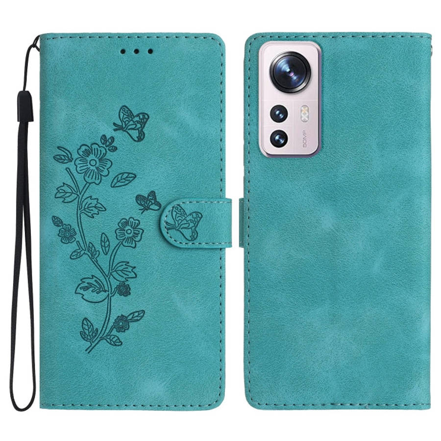 Flower Butterfly Embossing Pattern Leather Phone Case, For Xiaomi 12 Pro, For Xiaomi Redmi A1, Fo...