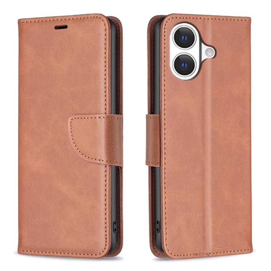 Lambskin Texture Pure Color Flip Leather Phone Case, For iPhone 18 Pro/17 Pro, For iPhone 18 Pro ...