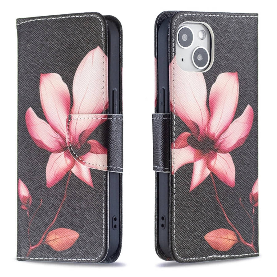 Colored Drawing Pattern Flip Leather Phone Case, For iPhone 15 Pro Max, For iPhone 15 Pro, For iP...