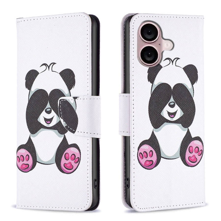 Colored Drawing Pattern Flip Leather Phone Case, For iPhone 16 Pro Max, For iPhone 16 Pro, For iP...