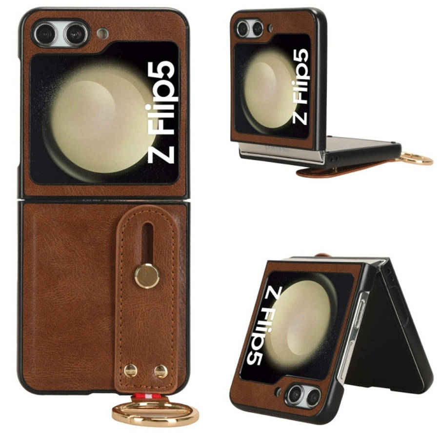 Wristband Leather Back Phone Case, For Samsung Galaxy S24 Ultra 5G, For Samsung Galaxy M34 5G, Fo...