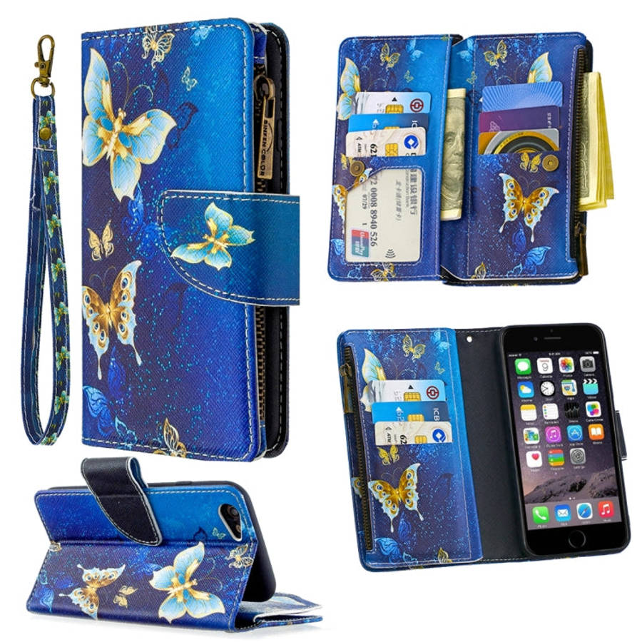 Colored Drawing Pattern Zipper Horizontal Flip Leather Case with Holder & Card Slots & Wallet, Fo...