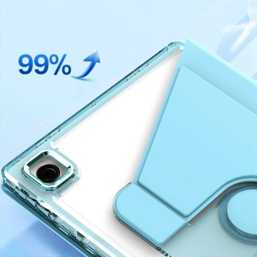 Clear 360 Rotation Stand Smart Leather Tablet Case, For Samsung Galaxy Tab A8, For Samsung Galaxy...