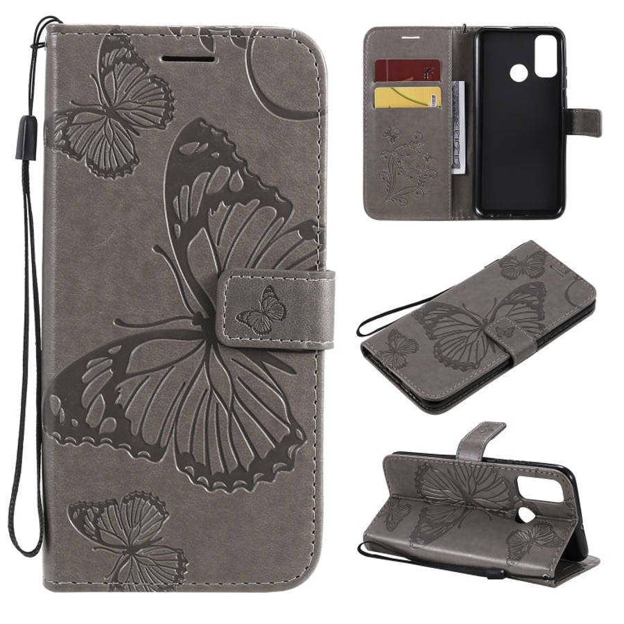 3D Butterflies Embossing Pattern Horizontal Flip Leather Case with Holder & Card Slot & Wallet, F...