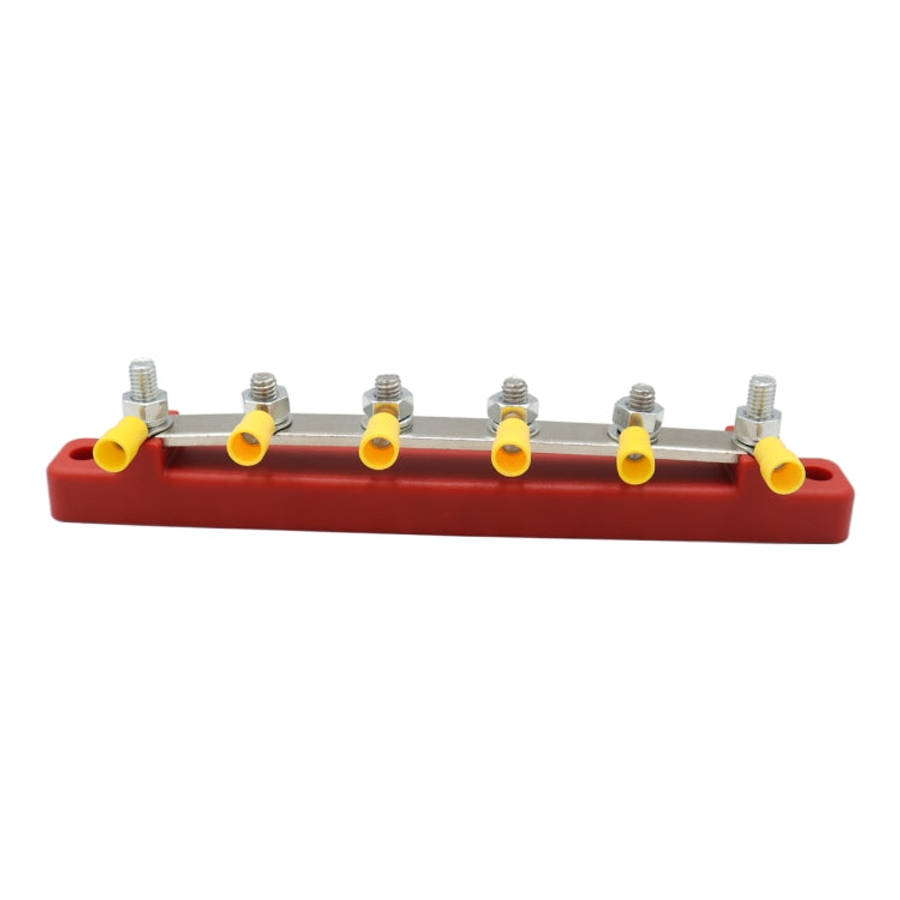 RV Yacht 150A High Current Single-row 4-way Busbar with 6pcs Terminals, CP-3123, CP-3124