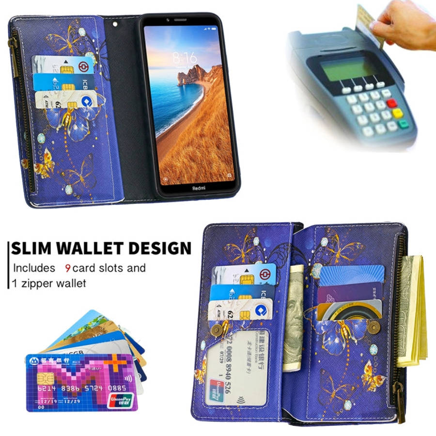 Colored Drawing Pattern Zipper Horizontal Flip Leather Case with Holder & Card Slots & Wallet, Fo...