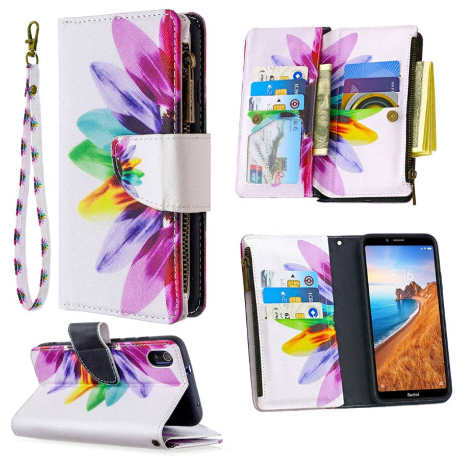 Colored Drawing Pattern Zipper Horizontal Flip Leather Case with Holder & Card Slots & Wallet, Fo...