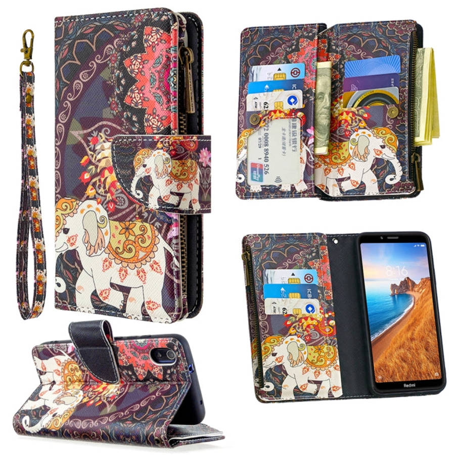 Colored Drawing Pattern Zipper Horizontal Flip Leather Case with Holder & Card Slots & Wallet, Fo...