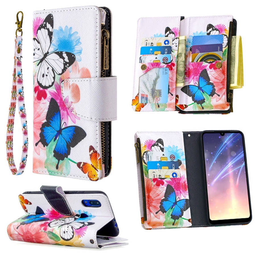 Colored Drawing Pattern Zipper Horizontal Flip Leather Case with Holder & Card Slots & Wallet, Fo...