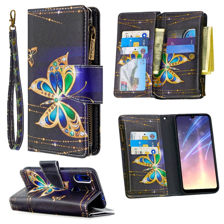 Colored Drawing Pattern Zipper Horizontal Flip Leather Case with Holder & Card Slots & Wallet, Fo...
