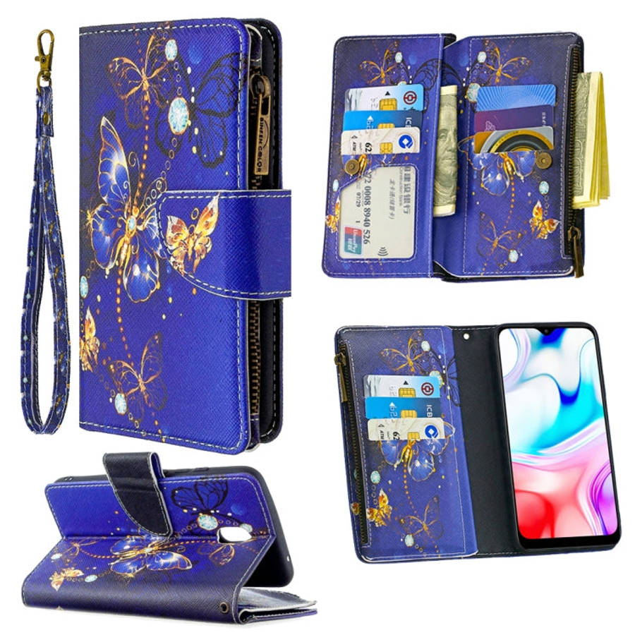 Colored Drawing Pattern Zipper Horizontal Flip Leather Case with Holder & Card Slots & Wallet, Fo...