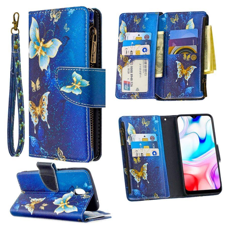 Colored Drawing Pattern Zipper Horizontal Flip Leather Case with Holder & Card Slots & Wallet, Fo...