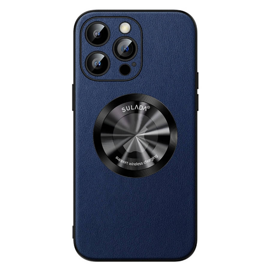 SULADA Microfiber Leather MagSafe Magnetic Phone Case, For iPhone 15 Pro Max, For iPhone 15 Pro, ...