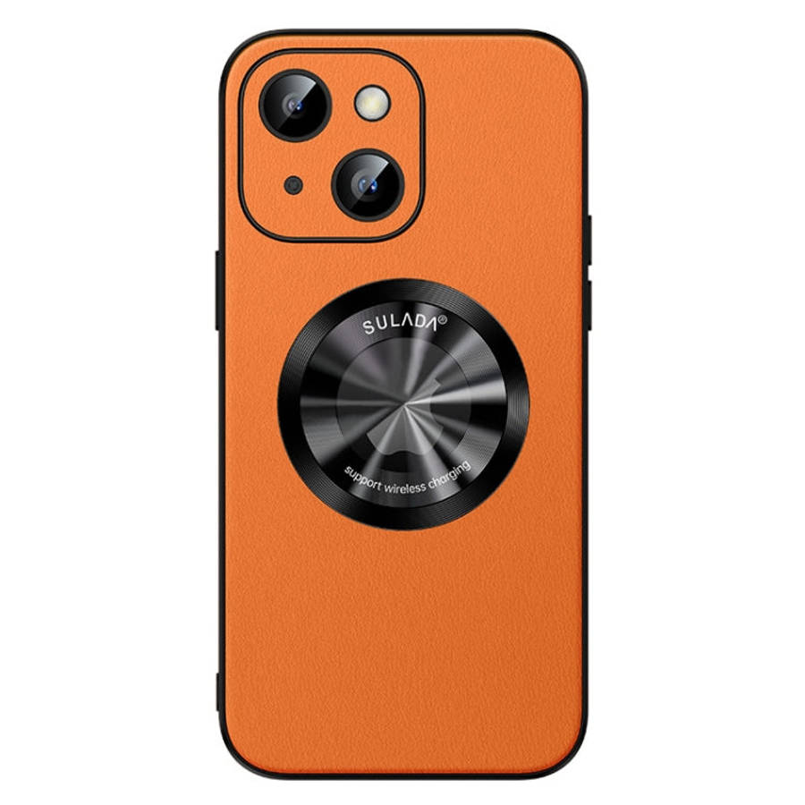SULADA Microfiber Leather MagSafe Magnetic Phone Case, For iPhone 15 Pro Max, For iPhone 15 Pro, ...