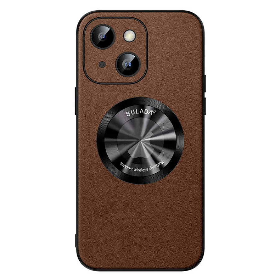 SULADA Microfiber Leather MagSafe Magnetic Phone Case, For iPhone 15 Pro Max, For iPhone 15 Pro, ...