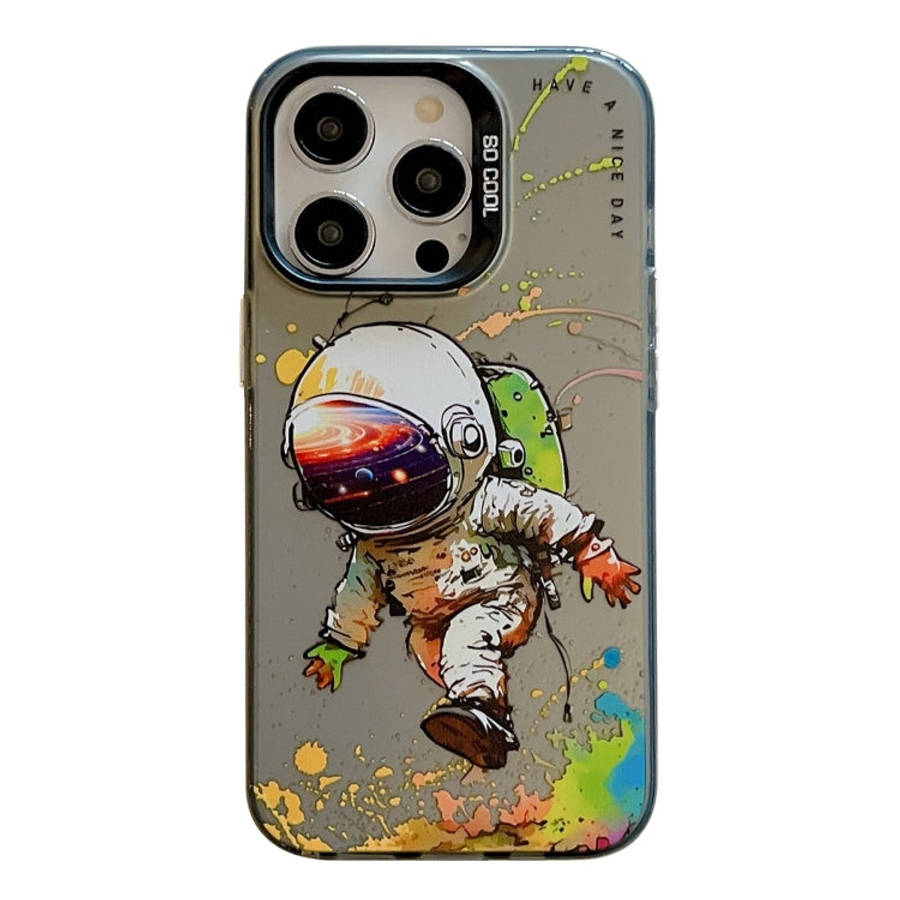 Animal Pattern Oil Painting Series PC + TPU Phone Case, For iPhone 15 Pro