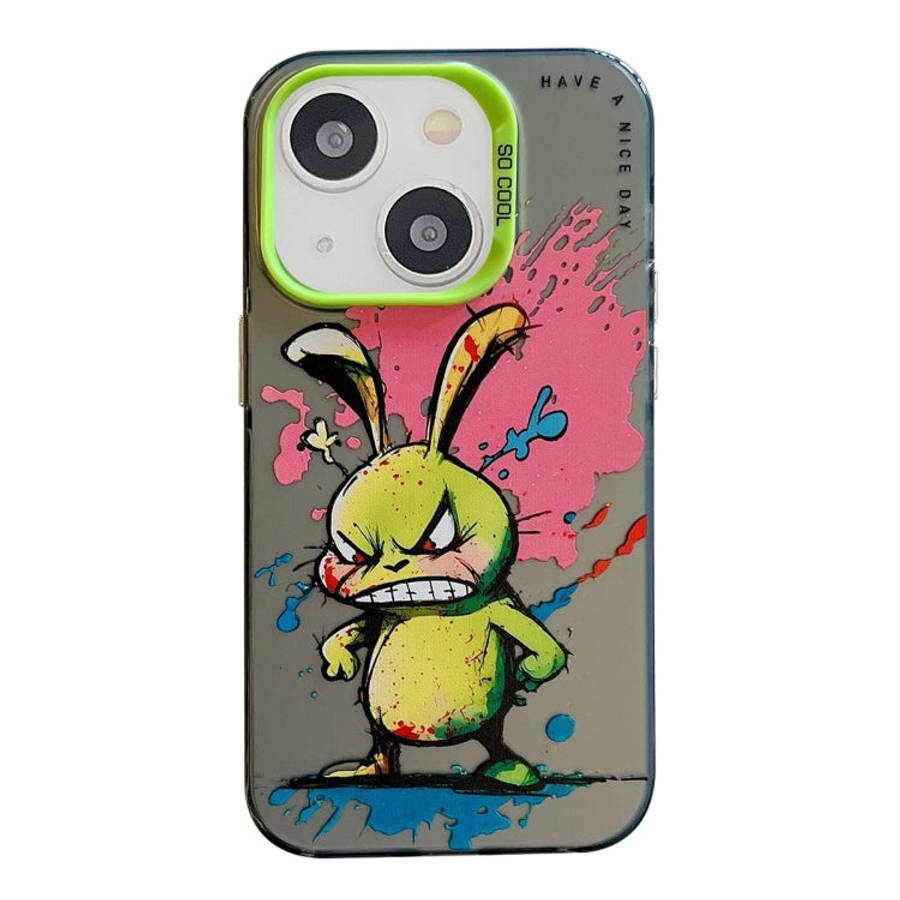 Animal Pattern Oil Painting Series PC + TPU Phone Case, For iPhone 15 Plus