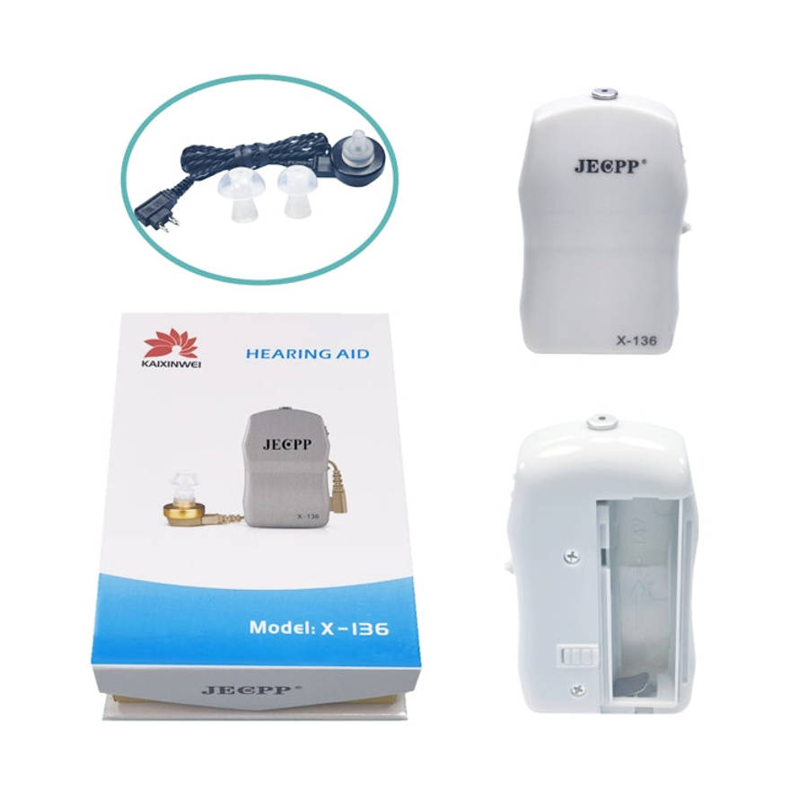 KAIXINWEI X136 DC1.5V In-ear Hearing Aid Sound Amplifier, X136