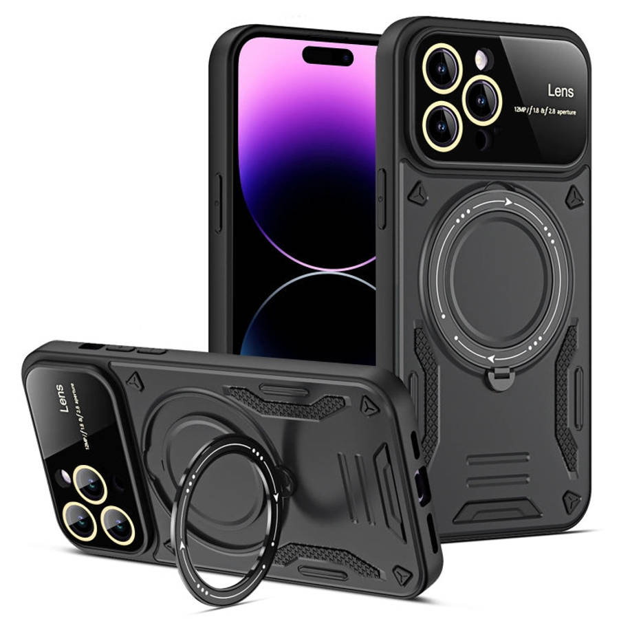Large Window MagSafe Holder Phone Case, For iPhone 14 Plus, For iPhone 14, For iPhone 14 Pro, For...