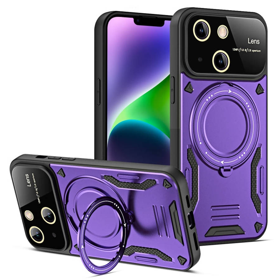 Large Window MagSafe Holder Phone Case, For iPhone 14 Plus, For iPhone 14, For iPhone 14 Pro, For...