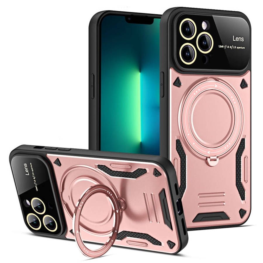 Large Window MagSafe Holder Phone Case, For iPhone 14 Plus, For iPhone 14, For iPhone 14 Pro, For...