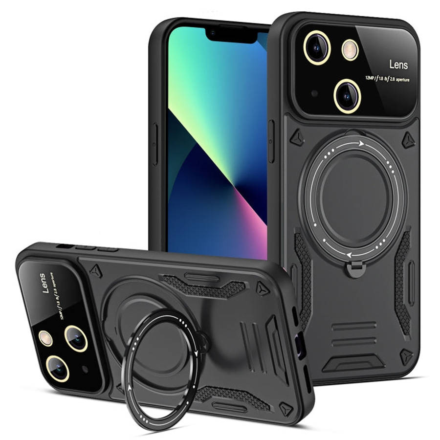 Large Window MagSafe Holder Phone Case, For iPhone 14 Plus, For iPhone 14, For iPhone 14 Pro, For...