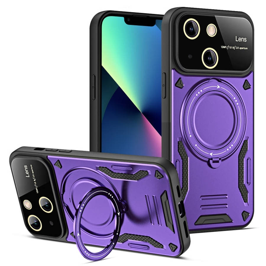 Large Window MagSafe Holder Phone Case, For iPhone 14 Plus, For iPhone 14, For iPhone 14 Pro, For...