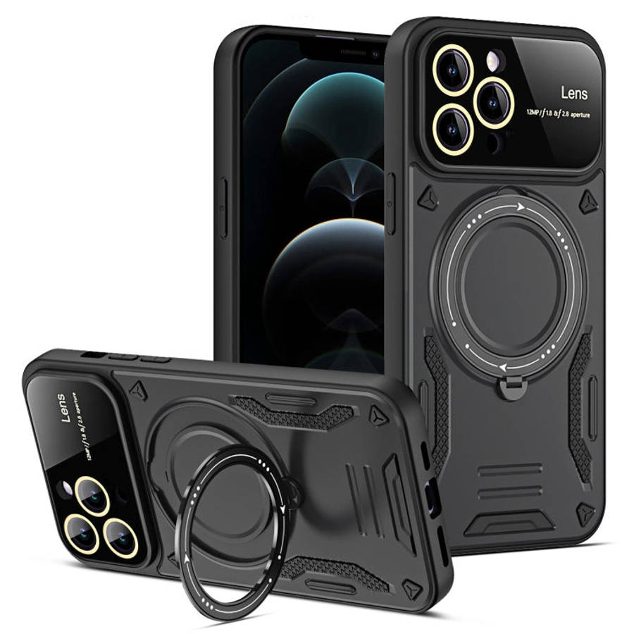 Large Window MagSafe Holder Phone Case, For iPhone 12 Pro Max, For iPhone 12 Pro, For iPhone 11 P...