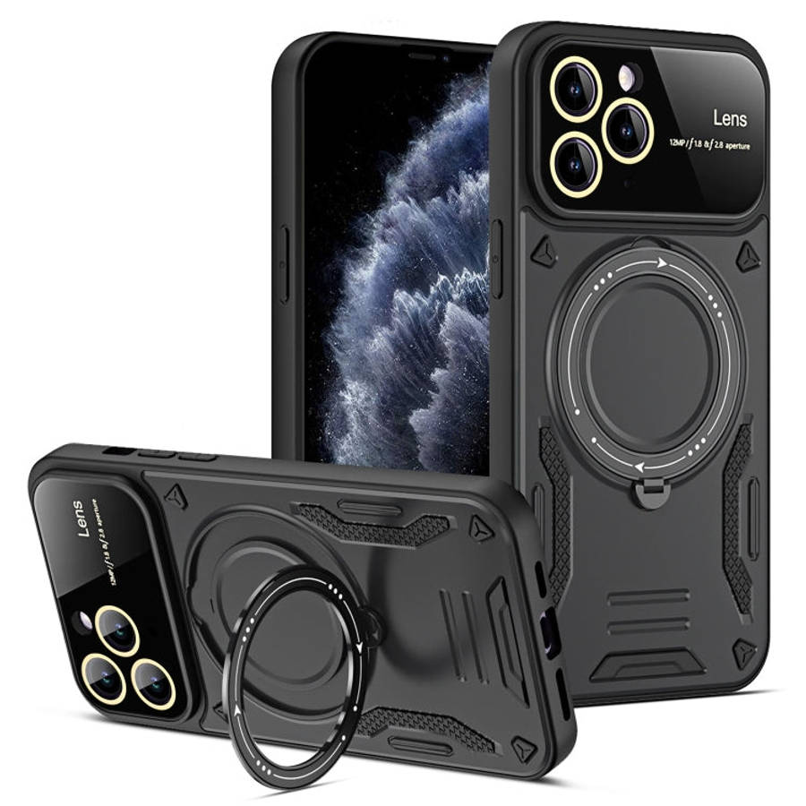 Large Window MagSafe Holder Phone Case, For iPhone 12 Pro Max, For iPhone 12 Pro, For iPhone 11 P...