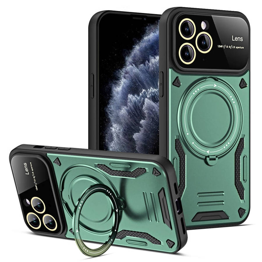 Large Window MagSafe Holder Phone Case, For iPhone 12 Pro Max, For iPhone 12 Pro, For iPhone 11 P...