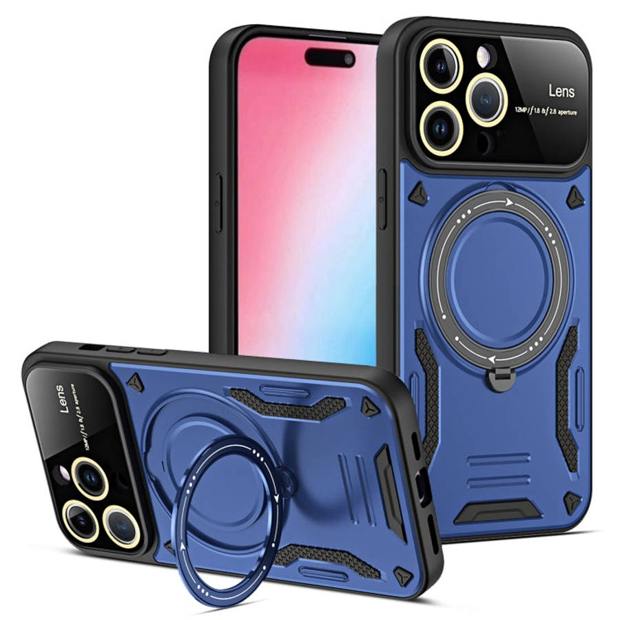 Large Window MagSafe Holder Phone Case, For iPhone 16 Pro Max, For iPhone 16 Pro, For iPhone 16 P...