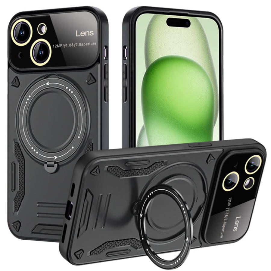 Large Window MagSafe Holder Phone Case, For iPhone 16 Pro Max, For iPhone 16 Pro, For iPhone 16 P...