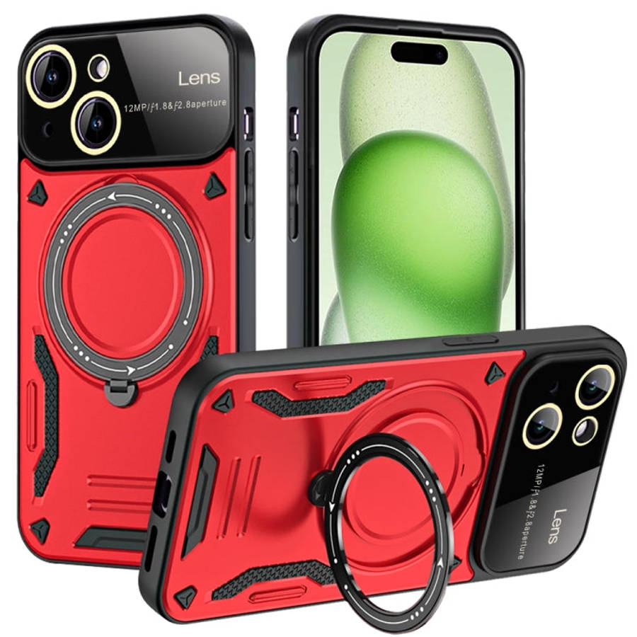 Large Window MagSafe Holder Phone Case, For iPhone 16 Pro Max, For iPhone 16 Pro, For iPhone 16 P...