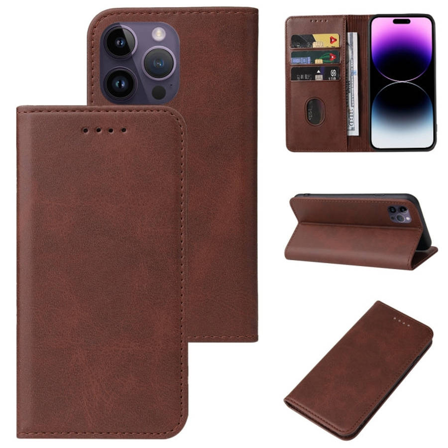Magnetic Closure Leather Phone Case, For iPhone 15 Pro Max, For iPhone 15 Pro, For iPhone 15 Plus...