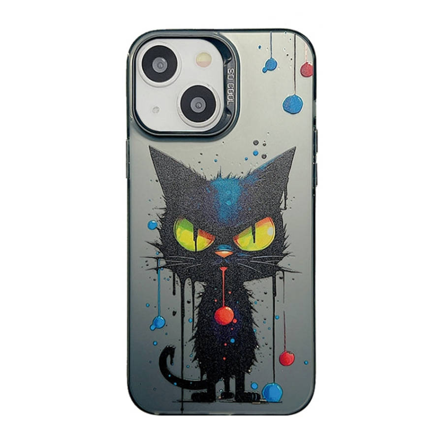 Cute Animal Pattern Series PC + TPU Phone Case, For iPhone 14, For iPhone 15 Pro Max, For iPhone ...