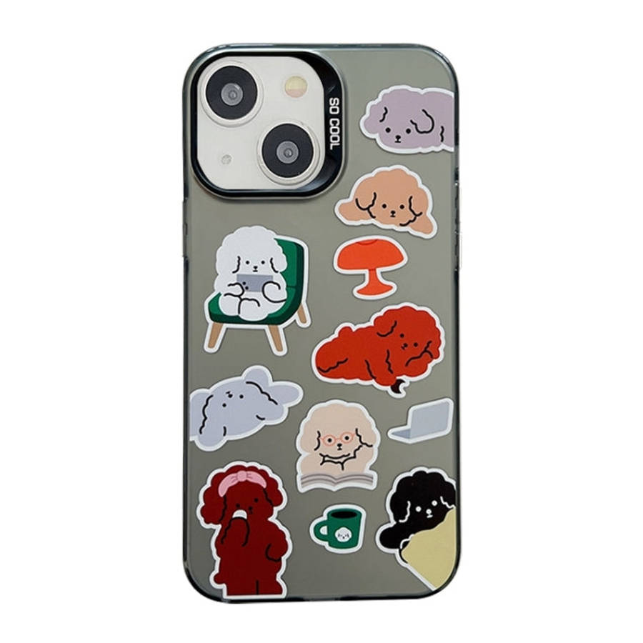 Cute Animal Pattern Series PC + TPU Phone Case, For iPhone 15 Plus, For iPhone 14 Pro Max, For iP...