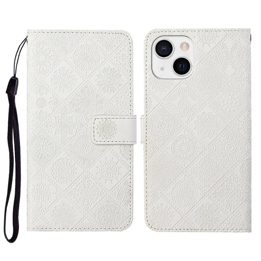 Ethnic Style Embossed Pattern Leather Phone Case, For iPhone 15 Pro, For iPhone 15 Plus, For iPho...