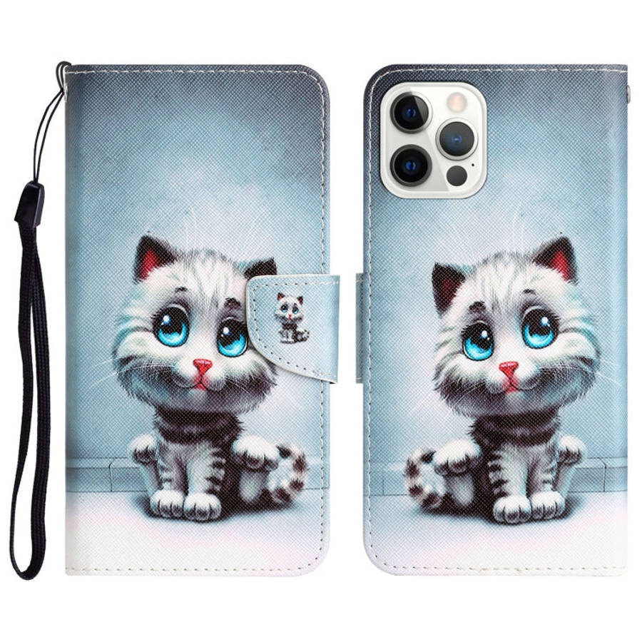 Colored Drawing Leather Phone Case, For iPhone 15 Pro Max, For iPhone 15 Pro, For iPhone 15 Plus,...