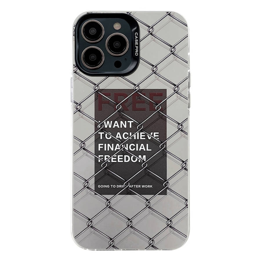 Electroplated Silver Series PC Protective Phone Case, For iPhone 13 Pro, For iPhone 13