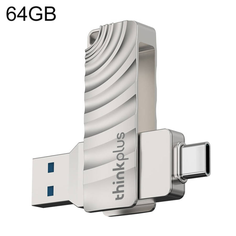 Lenovo Thinkplus MU232 USB 3.2 + USB-C / Type-C Dual Head Flash Drive, 64GB, 128GB, 256GB