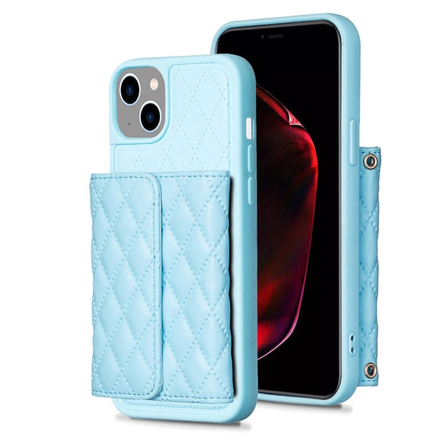 Horizontal Wallet Rhombic Leather Phone Case, For iPhone 15 Pro Max, For iPhone 15 Pro, For iPhon...