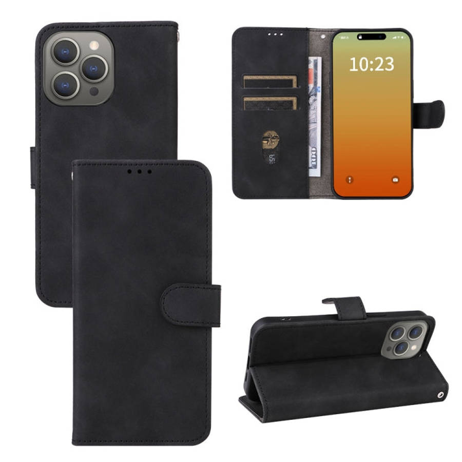 Skin Feel Magnetic Flip Leather Phone Case, For iPhone 15 Pro Max, For iPhone 15 Pro, For iPhone ...