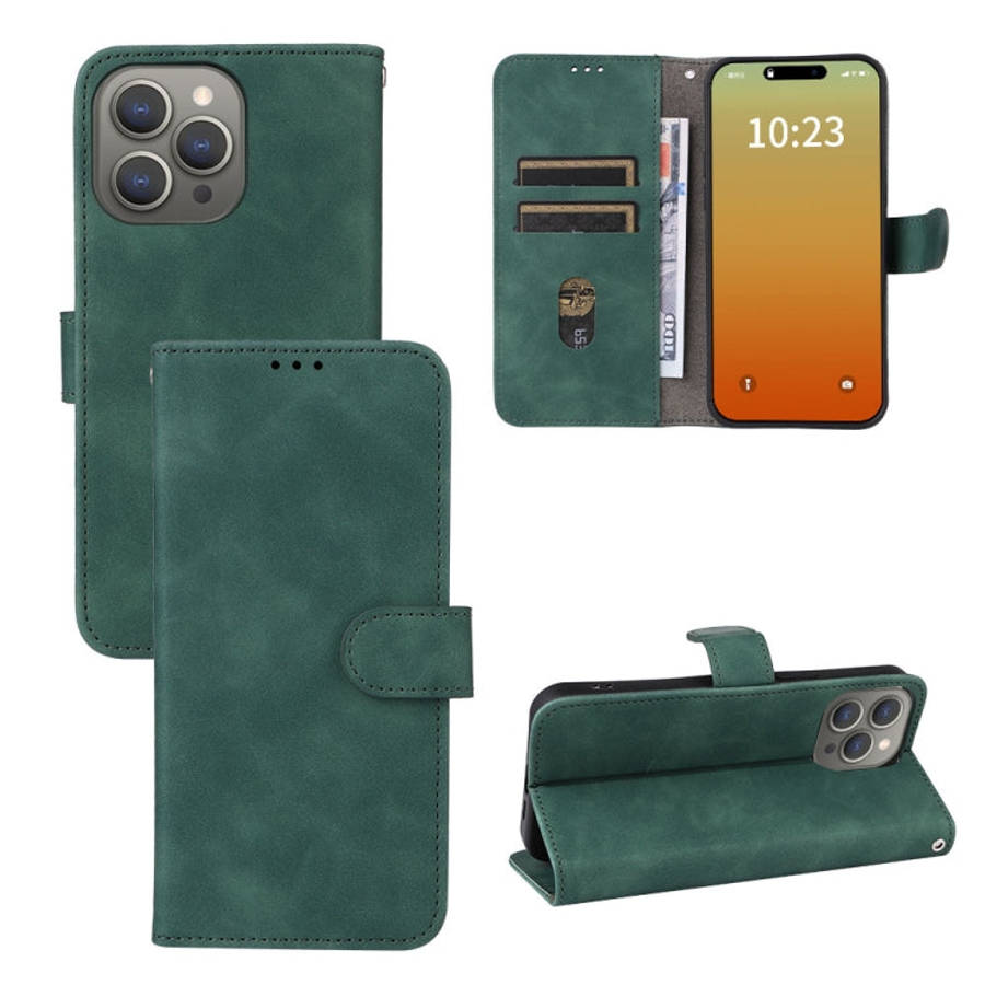 Skin Feel Magnetic Flip Leather Phone Case, For iPhone 15 Pro Max, For iPhone 15 Pro, For iPhone ...