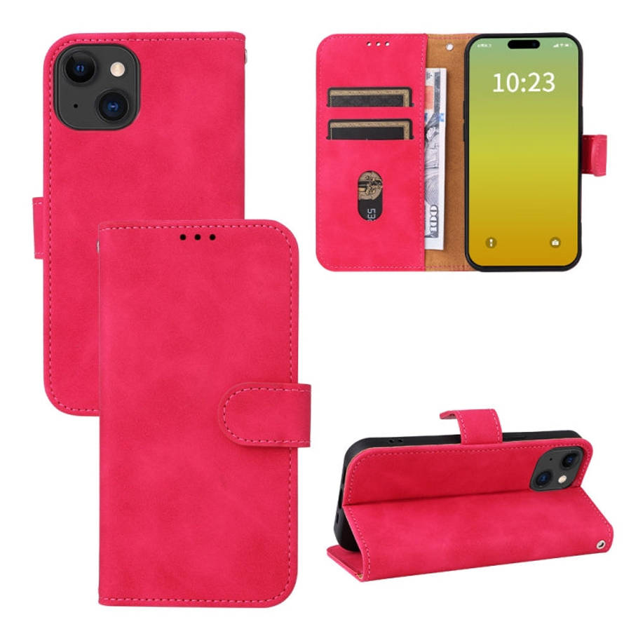 Skin Feel Magnetic Flip Leather Phone Case, For iPhone 15 Pro Max, For iPhone 15 Pro, For iPhone ...
