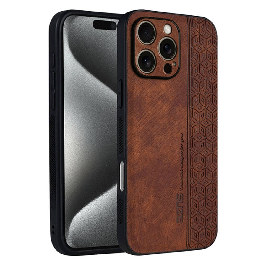 AZNS 3D Embossed Skin Feel Phone Case, For iPhone 16e / 17e, For iPhone 17 Pro Max, For iPhone 17...