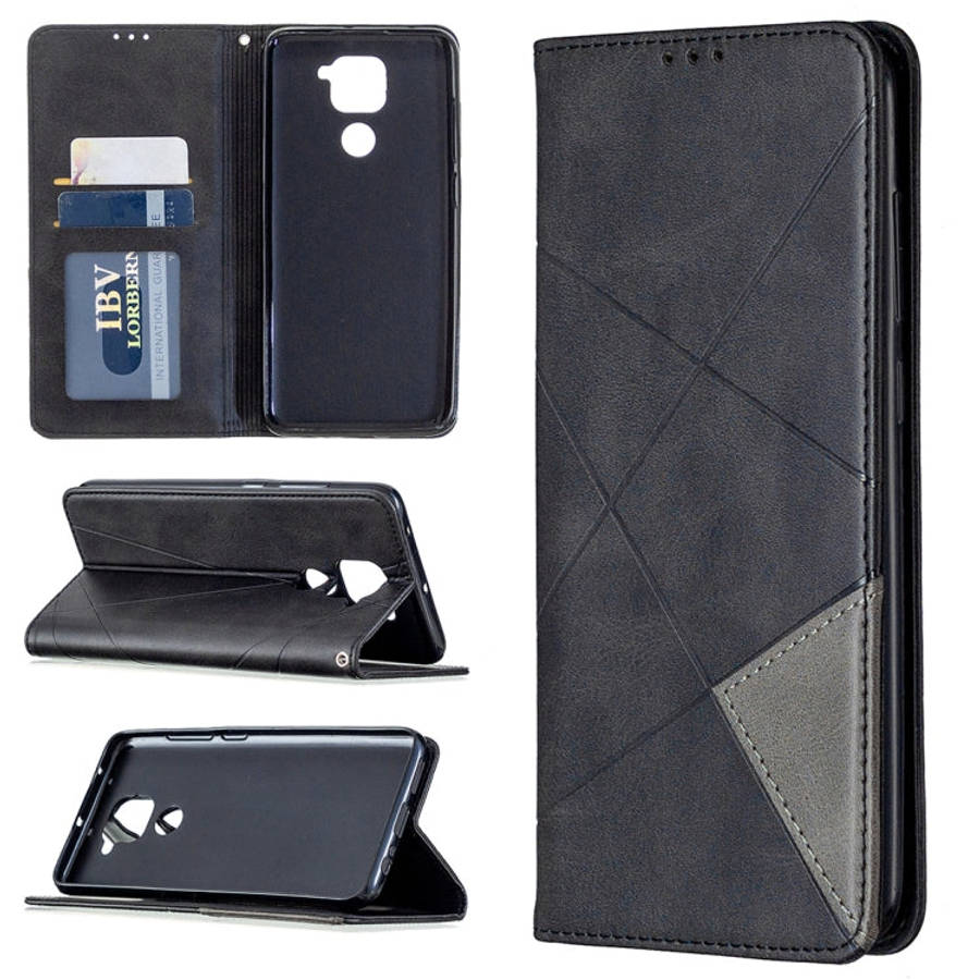 Rhombus Texture Horizontal Flip Magnetic Leather Case with Holder & Card Slots & Wallet, For Xiao...
