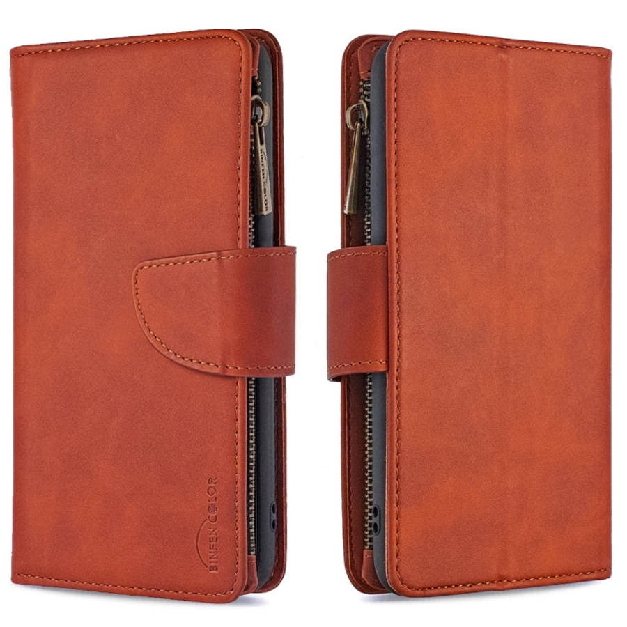 Skin Feel Detachable Magnetic Zipper Horizontal Flip PU Leather Case with Multi-Card Slots & Hold...
