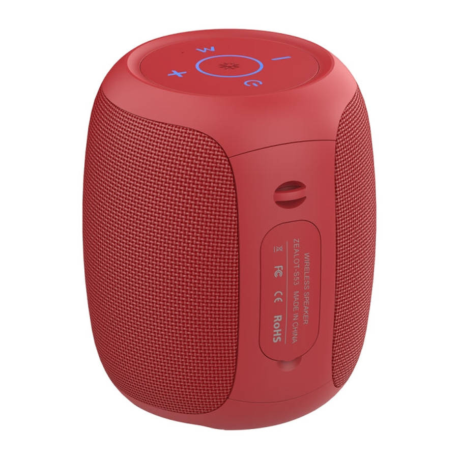 Zealot S53 IPX6 Waterproof Portable Colorful Wireless Bluetooth Speaker, S53