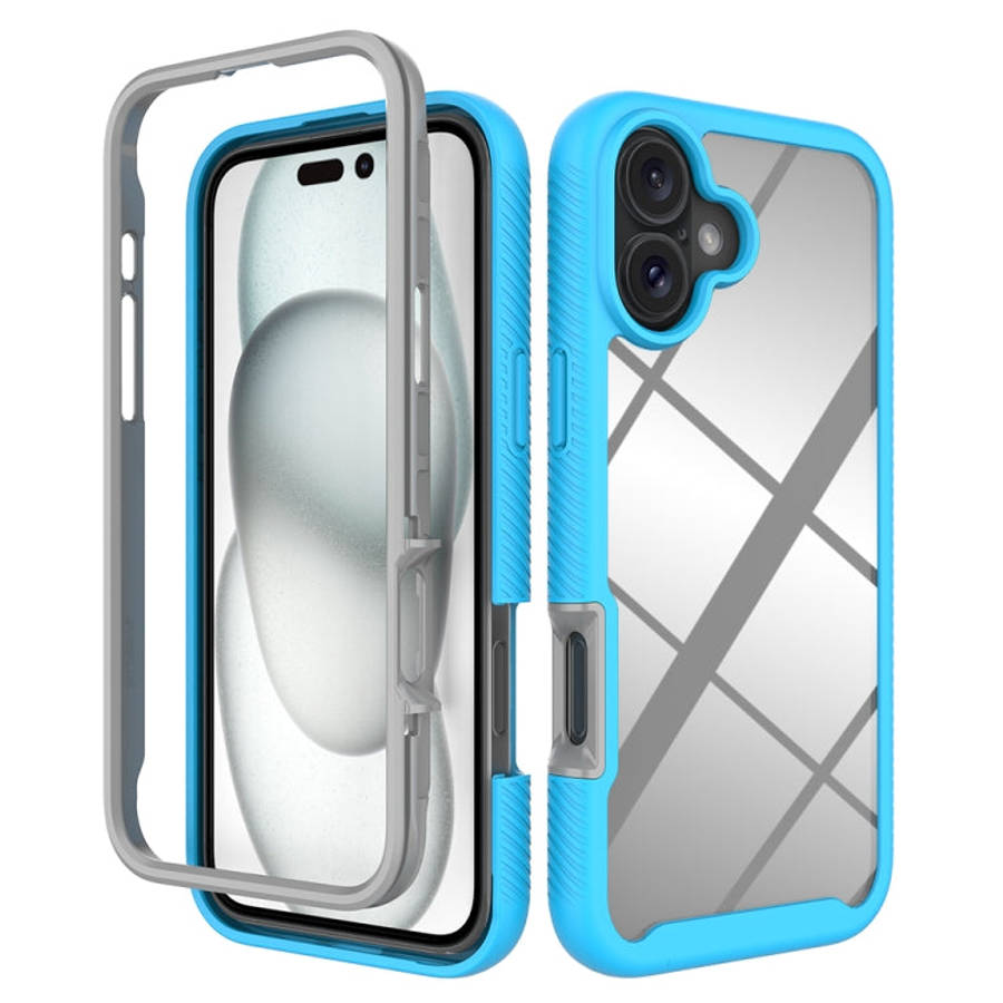 Starry Sky Solid Color Shockproof TPU Clear PC Phone Case, For iPhone 16 Pro Max, For iPhone 16 P...